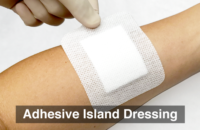 Sterile Bordered Gauze Adhesive Island Dressings